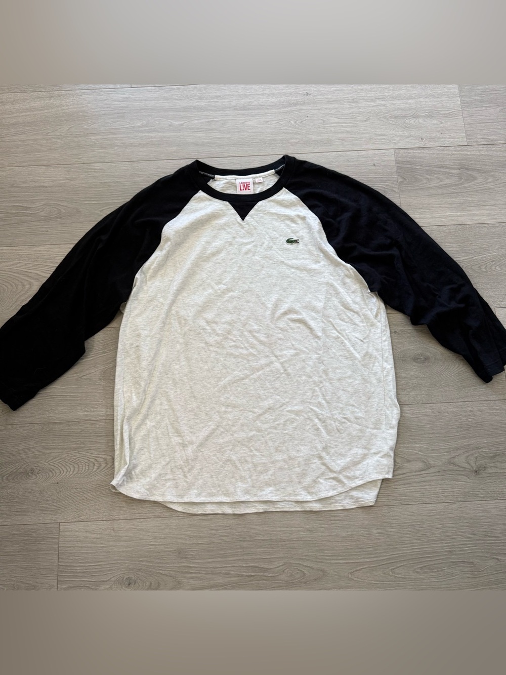 Lacoste Live Raglan T-Shirt Mens Size 7